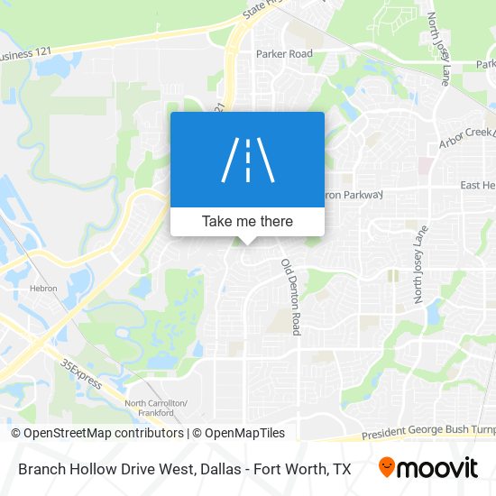 Mapa de Branch Hollow Drive West