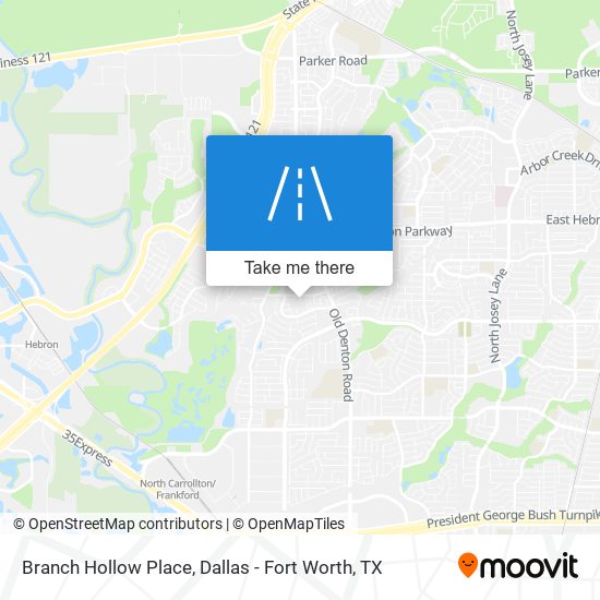 Branch Hollow Place map