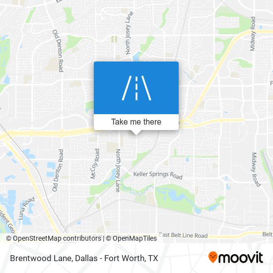 Brentwood Lane map