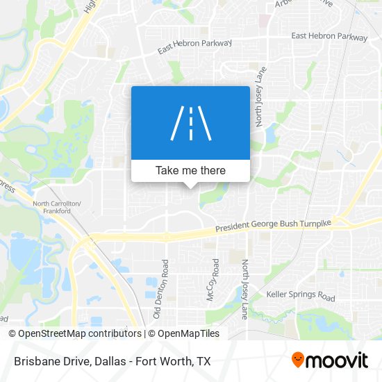 Brisbane Drive map