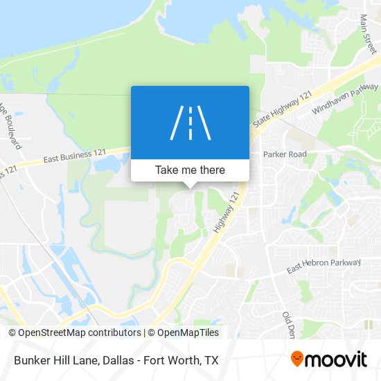 Bunker Hill Lane map