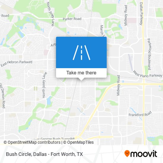 Bush Circle map