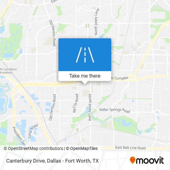 Mapa de Canterbury Drive