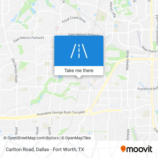 Carlton Road map