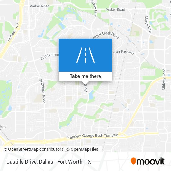 Castille Drive map