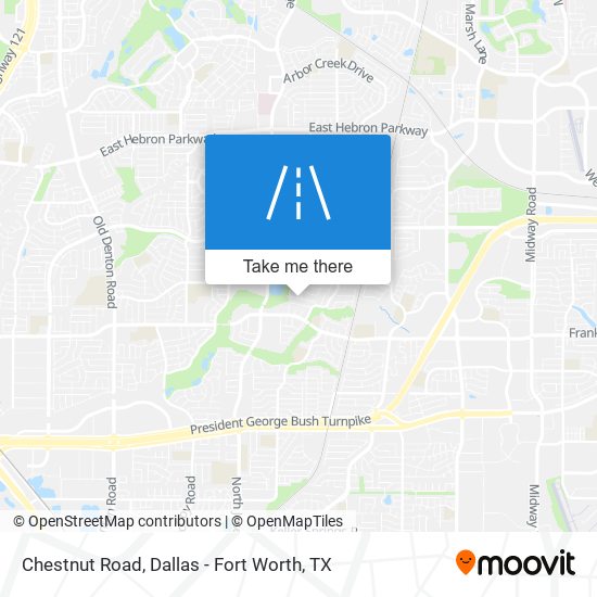 Chestnut Road map