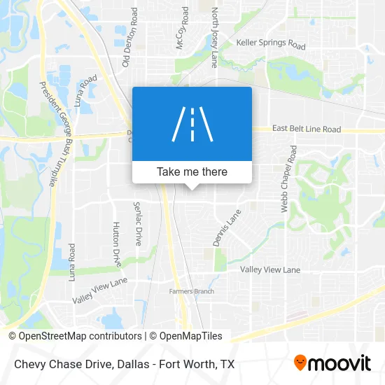 Chevy Chase Drive map