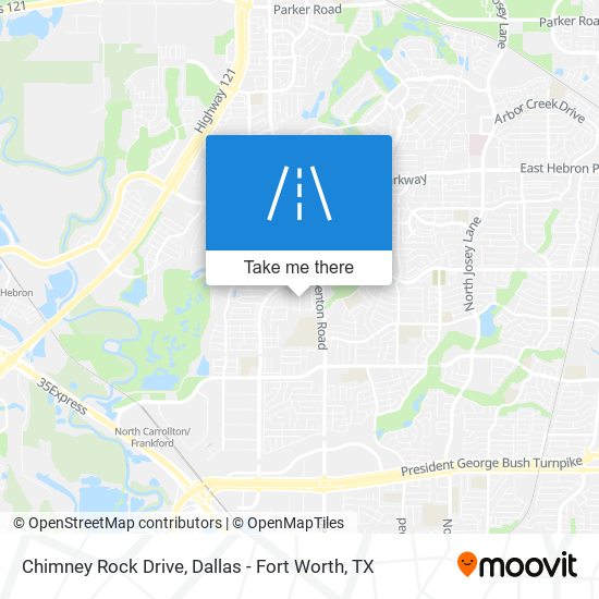 Chimney Rock Drive map