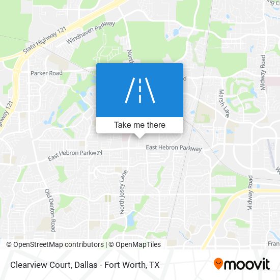 Clearview Court map