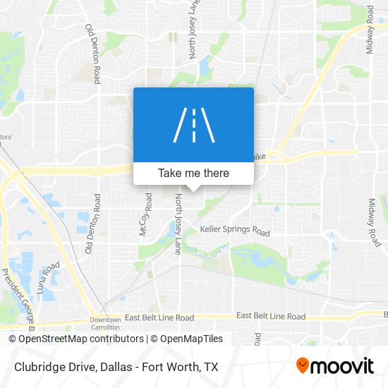 Mapa de Clubridge Drive