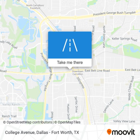 Mapa de College Avenue
