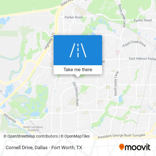 Cornell Drive map