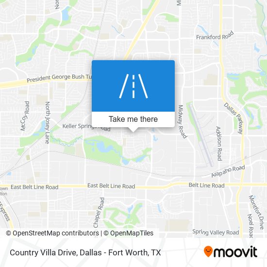 Country Villa Drive map