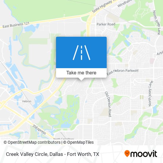 Mapa de Creek Valley Circle