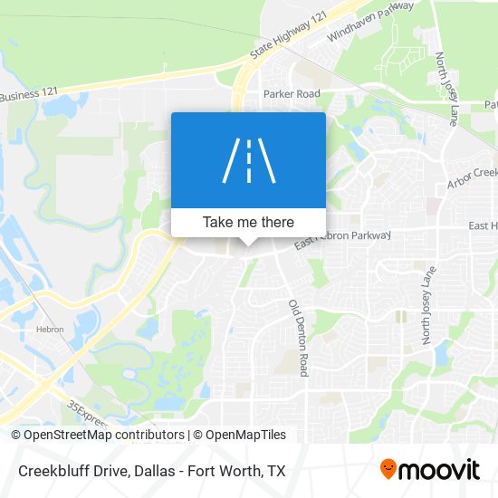 Creekbluff Drive map