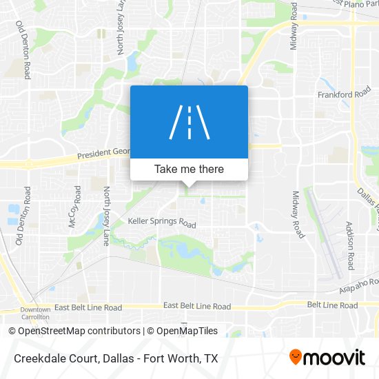 Creekdale Court map