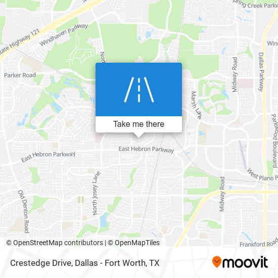 Crestedge Drive map