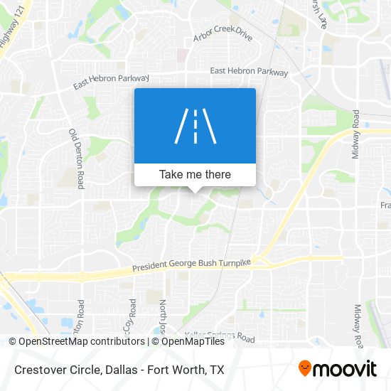 Mapa de Crestover Circle