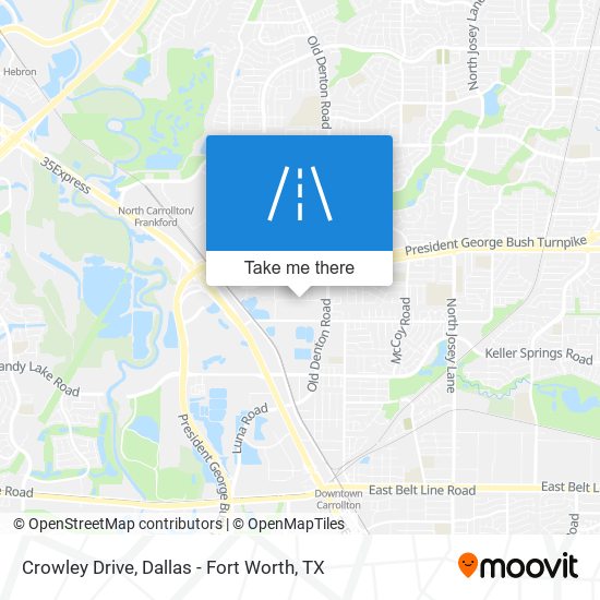 Crowley Drive map