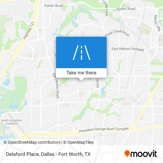 Delaford Place map
