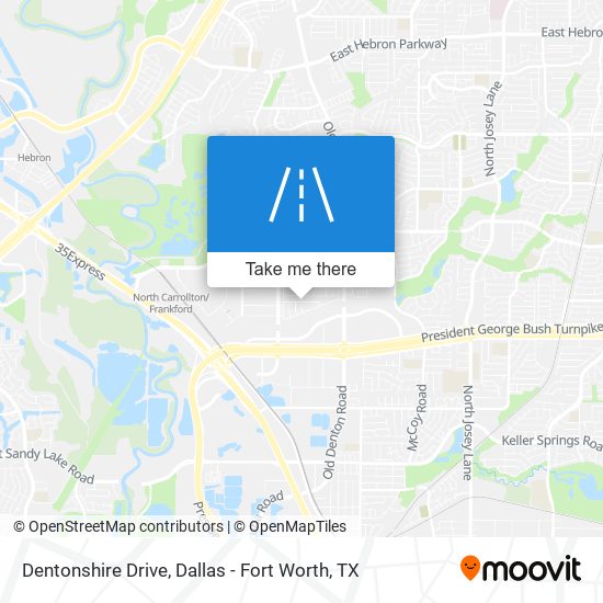 Dentonshire Drive map