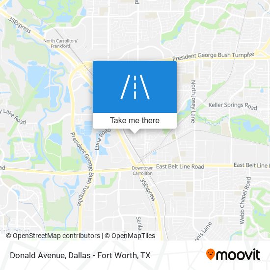 Mapa de Donald Avenue