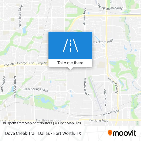 Mapa de Dove Creek Trail