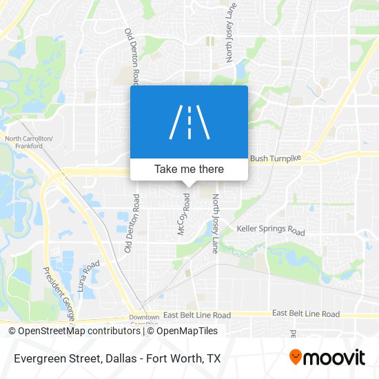 Evergreen Street map