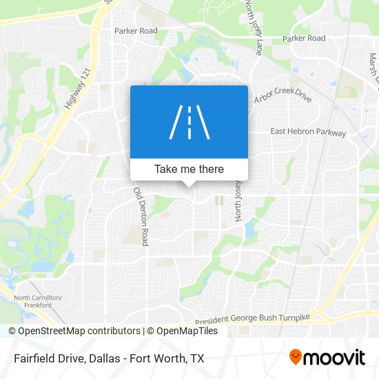 Fairfield Drive map