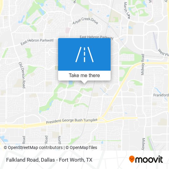 Falkland Road map