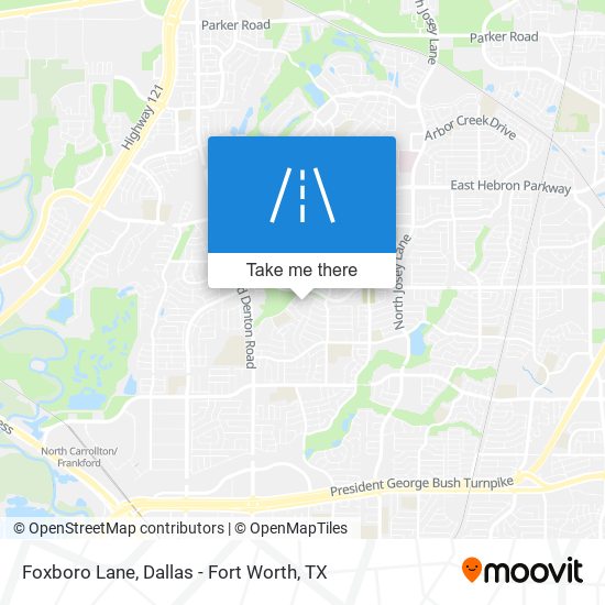 Foxboro Lane map