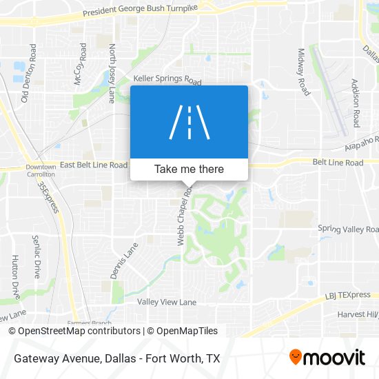 Gateway Avenue map