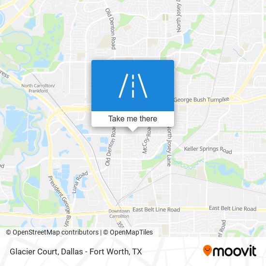 Glacier Court map