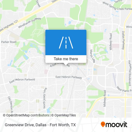 Greenview Drive map