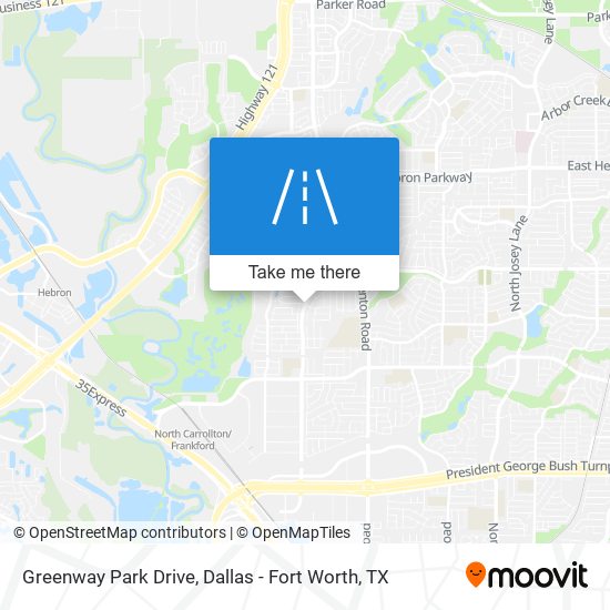 Greenway Park Drive map