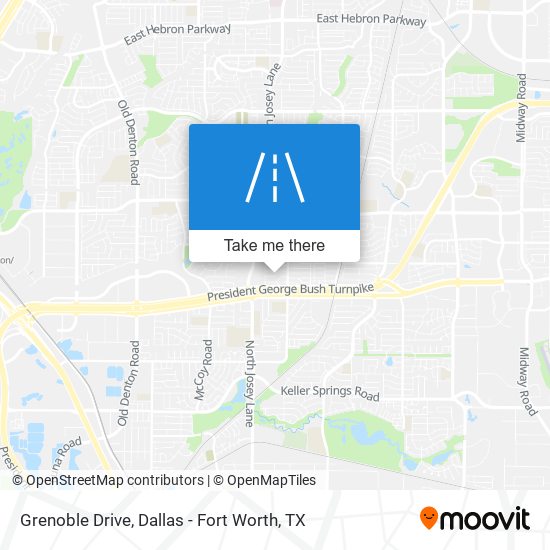 Grenoble Drive map