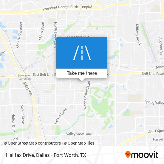 Mapa de Halifax Drive