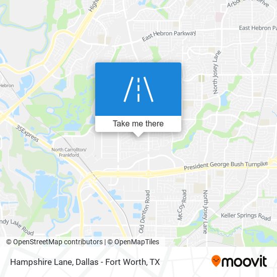 Hampshire Lane map