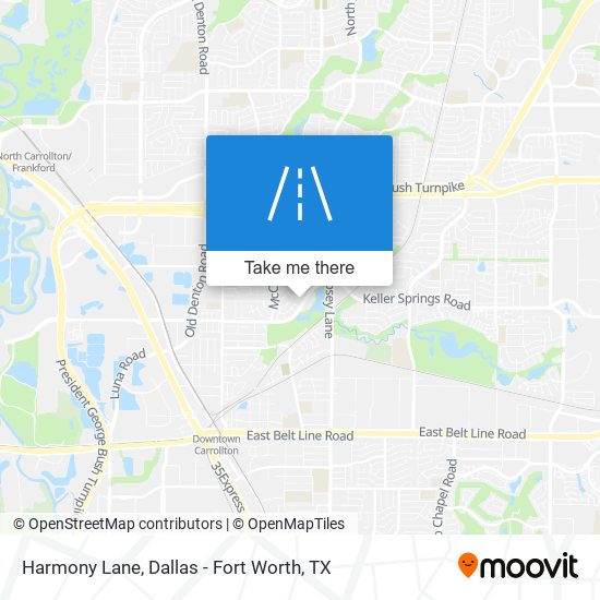 Mapa de Harmony Lane