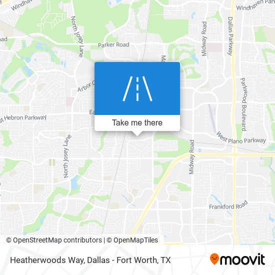 Heatherwoods Way map