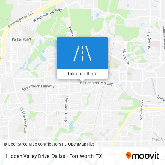 Hidden Valley Drive map