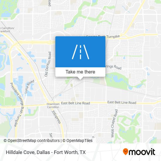 Hilldale Cove map