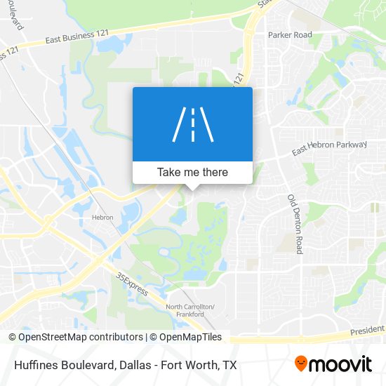 Huffines Boulevard map