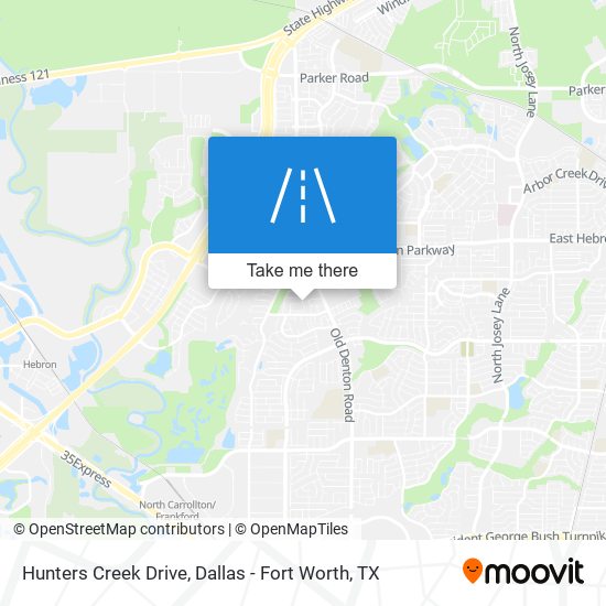 Mapa de Hunters Creek Drive