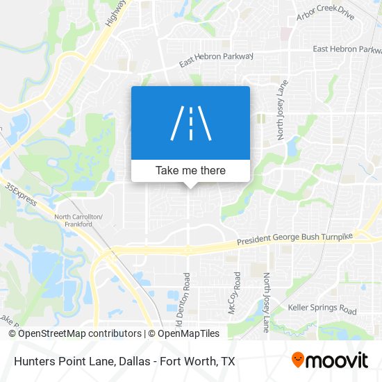 Hunters Point Lane map