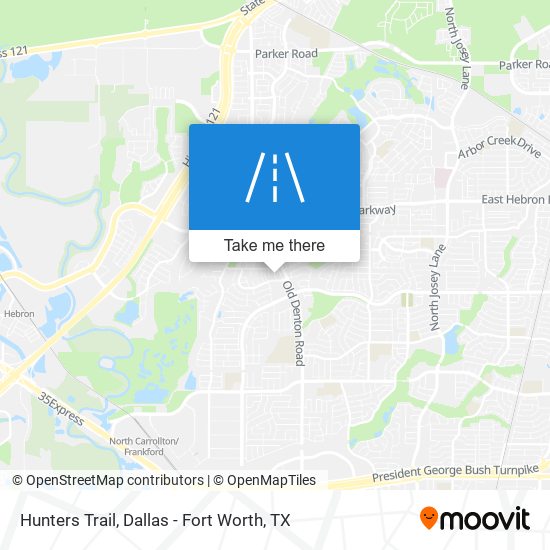 Hunters Trail map