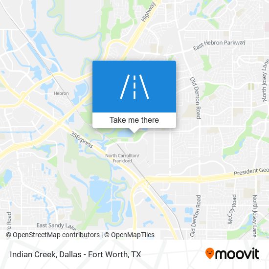 Indian Creek map