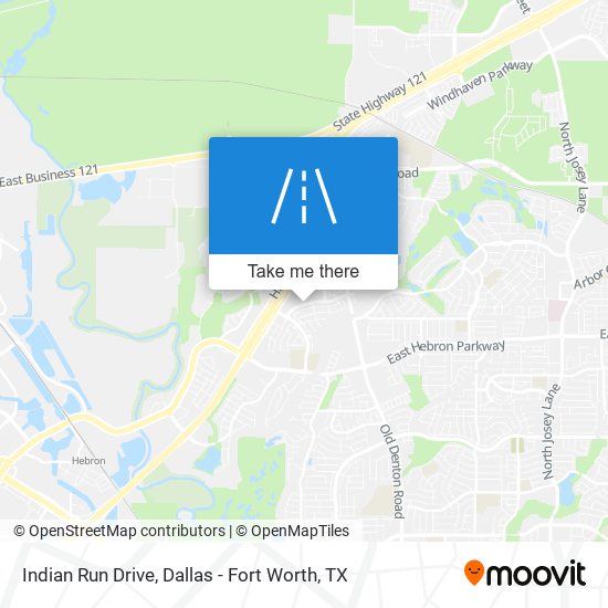 Indian Run Drive map