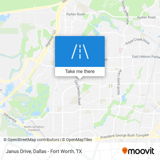 Janus Drive map