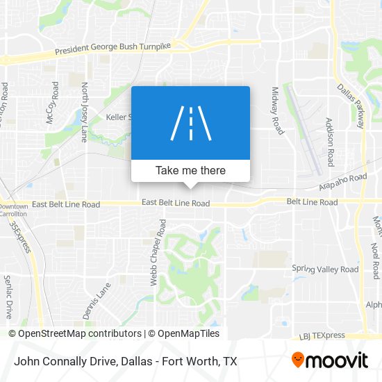 Mapa de John Connally Drive